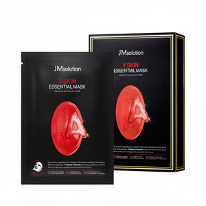 Mascarilla Facial JMSOLUTION V SKIN ESSENTIAL, Mascarilla Coreana de Algodón Más Vendida, Ácido Hialurónico, Venta al por Mayor (1 Unidad=10 Piezas) - Product Image 2