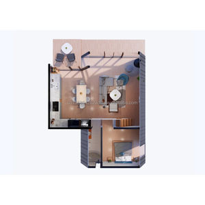 كابينة صغيرة على شكل مثلث/منزل صغير/منزل مثلث طقم منزل بإطار للعيش - Product Image 6