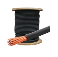 2/0 1/0 Awg 25mm 35 mm2 50mm 70mm 95 mm2 Gummi isolierung Flexibles Kupfer-Niederspannungs-Schweiß kabel