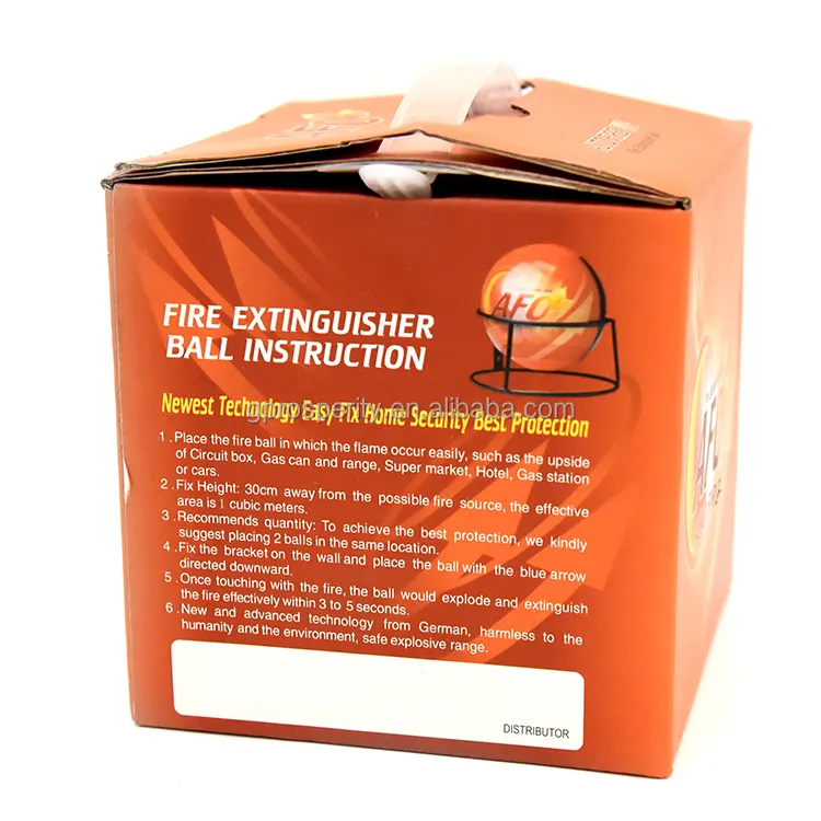Yangın Boom 0.5kg 1.3kg ABC kuru toz otomatik Fireball Afo söndürücü Elid e yangın topu