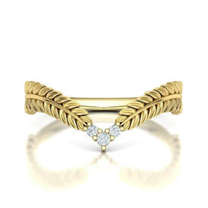 Anello F462 in oro bianco con diamante taglio brillante rotondo, colore G naturale, romantico, gioiello da donna per fidanzamento - Product Image 2