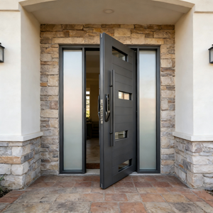 Portes d'entrée personnalisables en aluminium blindées <span class=keywords><strong>avec</strong></span> portes principales antivol - Product Image 4