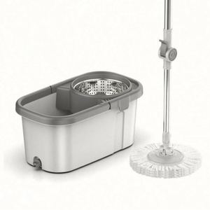 Hot Selling Hands-free Steel Pole Floor Cleaning <b>Mop</b> with Self-Wringer High Dehydration Rate Household Use - Product Image 5