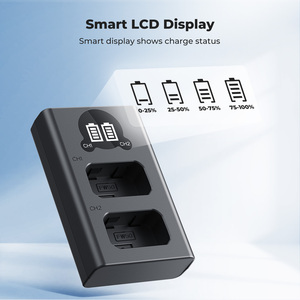 เครื่องชาร์จแบตเตอรี่ K&F Concept NP-FW50 พร้อมหน้าจอ LCD สำหรับ <span class=keywords><strong>Sony</strong></span> A7 <span class=keywords><strong>A7II</strong></span> A7RII A7SII A7S A7S2 A7R A7R2 A6000 A6500 A6300 RX10 NEX-3 - Product Image 3