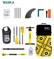 Planche de paddle gonflable YASKA YS-02 Drop Stitch à succès avec aileron unique – Portable pour lacs et rivières, unisexe, marché UE