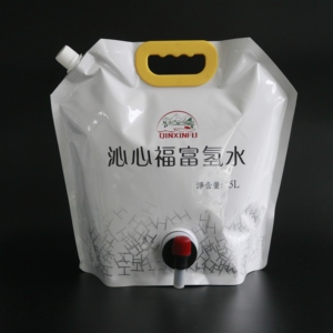Bolsa de agua personalizada de 1L, 3L, 5L para exteriores, con grifo, para bebidas, jugos y alcohol, libre de BPA. - Product Image 3