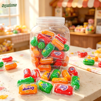 SuperLoves Chewing-gum Fruité Effet Tatouage au Sucre Durée de Conservation 12 Mois Cool Bite Boîte à Capuchon Rouge 10.75x60pcs Vente en Gros OEM