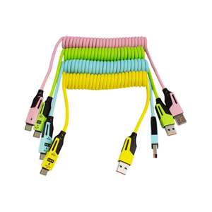 65W Mecha 4 Trong 1 Sạc Cáp Mùa Xuân Mở Rộng Pd Nhanh Phí Cáp Cho Điện Thoại Di Động - Product Image 1