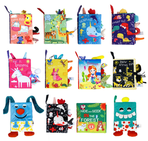Bán Hot học tập đuôi sách cha-con tương tác giác ngộ kidsbooks giáo dục sớm bé vải mềm cuốn sách vải - Product Image 3