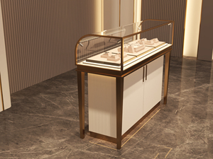 Vitrine à bijoux en verre de luxe avec éclairage LED et système de verrouillage pour l'affichage de bijoux en magasin - Product Image 3