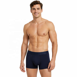 Fornitore OEM ODM all'ingrosso di boxer da uomo in cotone a vita media con fascia in vita personalizzata, colore, logo e tessuto personalizzabili - Intimo uomo - Product Image 2