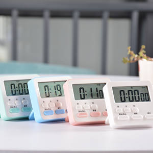 Temporizador Digital Simple con Pantalla LCD, 60 Minutos, Alarma, Temporizador de Cocina, Estudio, Blanco, Rosa, Verde, Azul, Cuadrado - Product Image 1