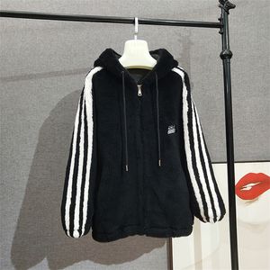 Chaqueta cálida <span class=keywords><strong>deportiva</strong></span> para <span class=keywords><strong>mujer</strong></span> y niña, abrigo con capucha de piel de oveja para <span class=keywords><strong>mujer</strong></span>, <span class=keywords><strong>Parka</strong></span> - Product Image 2