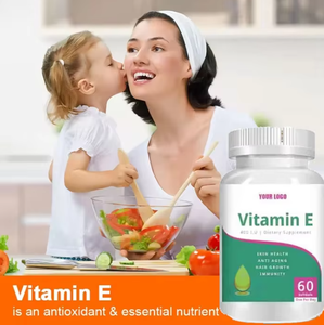 Cápsulas de Vitamina E de Grado Alimenticio con Certificación Halal OEM, 60 Cápsulas/Botella para el Cuidado del Cabello y Blanqueamiento de la Piel en Adultos - Product Image 3