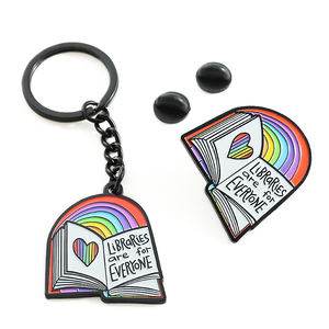 Esmalte suave pequeño arco iris <span class=keywords><strong>de</strong></span> niños mini nota <span class=keywords><strong>libro</strong></span> llavero - Product Image 1