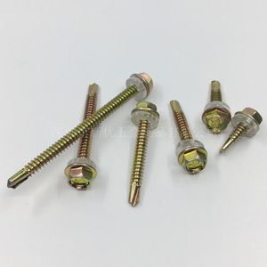 M5.5*19-150 External Hex Washer Self Drilling <b>Screw</b> Metric Coarse Thread Zinc Plated Carbon Steel 1022 Grade 8.8 - Product Image 4