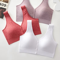 9013 # sans couture boucle ouverte détachable tasse Pad grande taille enveloppement poitrine confortable doux pour la peau sans fil grand U dos soutien-gorge