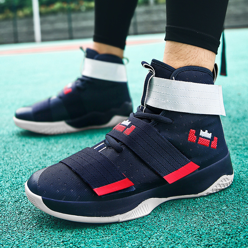 Wholesale High-top Color New Korean Style Sneakers Cheap Men Sport Man Running Shoes Outdoor Basketball Shoes Jogging