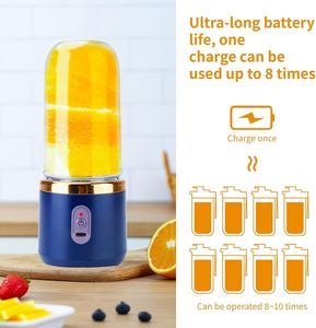Licuadora Portátil Recargable por USB con Cuchilla de Acero Inoxidable de 400 ml para Frutas, Hielo y Smoothies, Diseño Antiderrames y Silencioso para Exteriores y Automóvil - Product Image 5