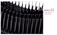 Marque privée de haute qualité masseur de poche de voyage personnalisé de luxe avec brosse de massage démêlante pour cheveux avec boîte