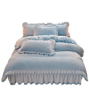 Magnifique ensemble <span class=keywords><strong>de</strong></span> literie <span class=keywords><strong>de</strong></span> style princesse doux et <span class=keywords><strong>de</strong></span> qualité hivernale, écologique, 300 fils/cm², taille Queen/King, avec <span class=keywords><strong>housse</strong></span> <span class=keywords><strong>de</strong></span> <span class=keywords><strong>couette</strong></span> - Product Image 1