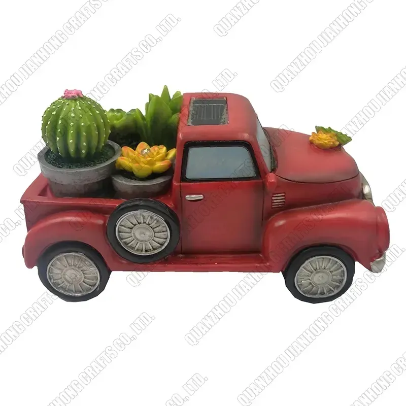 レジンカーバスクリエイティブ多肉植物植木鉢車マイクロランドスケープ卓上鉢植え装飾バルコニー植木鉢