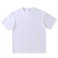 T-shirt en coton peigné lourd 260g pour homme et femme, style ample, manches courtes, t-shirts en coton surdimensionnés, logo personnalisé