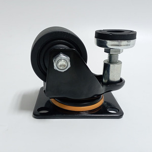CMCL Hoch leistungs rollen Räder <span class=keywords><strong>Nylon</strong></span> Low Profile <span class=keywords><strong>Caster</strong></span> 3 Zoll Pa Universal Mit Brems rolle - Product Image 5