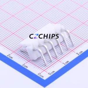 B6PS-VH(LF)(SN) Wire-to-Board Pin Header Bent Lead Through Hole,P=3.96mm Connector 1x6P 3.96mm Right Angle Insert VH - Product Image 2