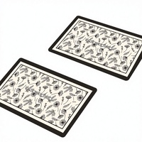 Set de table en cuir de style européen moderne et minimaliste, luxe léger, imperméable, résistant à l'huile, isolant thermique, sans lavage, modèle A39