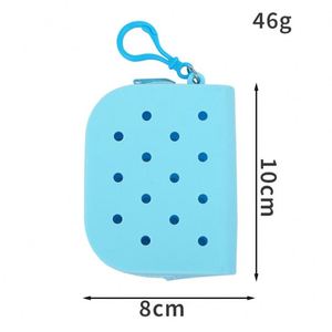 Nouveau sac de plage souple et imperméable en PVC de couleur unie pour femme, best-seller, avec étui pour cartes bancaires, couleur personnalisable - Product Image 5