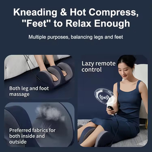 Masajeador de Pies y Piernas en Oferta, 3 Velocidades Ajustables, Control Remoto, Estimulador de Pies con Calor - Product Image 4