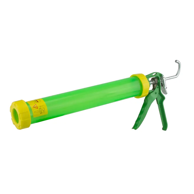 Green Refillable Power Cement Syringe Silicone 600ml Tube Sausage Air Caulking Gun