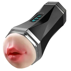 2 IN 1 Vagina Oral Sex Masturbation Sexy Pocket Pussy 3d Realistic Double Head Male Masturbator Sex Toys For Men