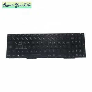 GL553 Keyboard Gaming TR, Lampu Latar Tebal Kunci Putih untuk ASUS ROG GL553VS GL553VW GL553VE V156362CK2 TR 0KN1-0B4TU21 Key