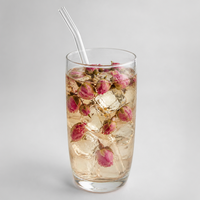 Bourgeons de roses séchés en vrac, bord doré, thé aux fleurs, vente en gros, OEM