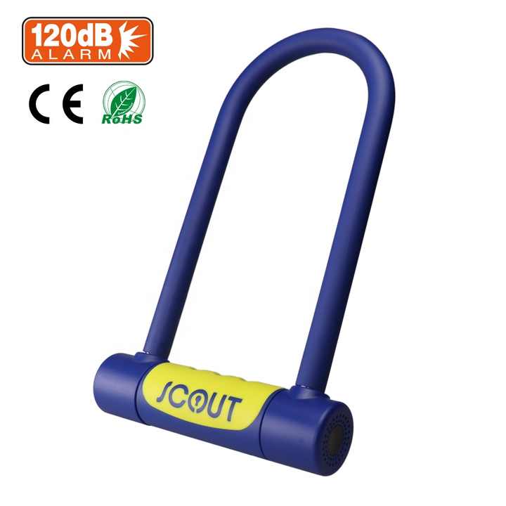 Good Quality Anti Theft Motorcycle Lock Long Battery Life Alarm Smart Bicycle Lock Alarm Lock for Bike