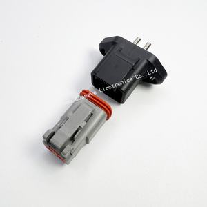 Deutsch汽车公连接器2针电气法兰面板安装集管DT06-2S尼龙外壳 - Product Image 3