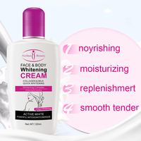 Aichun Beauty en stock 120ml Lait de collagène pour le visage et le corps Crème hydratante blanchissante