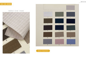 Color puro chocolate check dobby bolsa resistente al agua <span class=keywords><strong>gabardina</strong></span> 100% tela <span class=keywords><strong>de</strong></span> poliéster <span class=keywords><strong>para</strong></span> chaqueta deportiva - Product Image 2