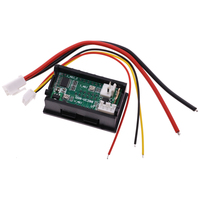 Voltmeter Digital DC 0-100V 10A, Voltmeter Digital, Layar Ganda, Detektor Tegangan, Panel Arus, Amp, Pengukur Tegangan, 0.28 "Merah Biru LED