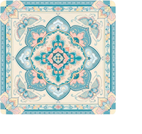 Tapete de Mahjong con Estampado Floral de Mariposas y Mandalas en Rosa Suave, Antideslizante y Reductor de Ruido, para Damas, Hogar, Interior, Juegos de Cartas y Fiestas