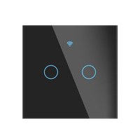 Interrupteur intelligent Wi-Fi Graffiti, commande vocale Alexa et application pour les maisons, norme EU/UK, interrupteur tactile personnalisable, protection contre les surcharges 10A