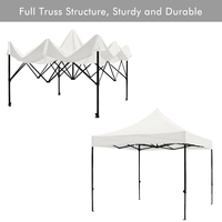 Carpa plegable de acero de alta calidad con toldo de poliéster y carpas plegables de acero Gazebo