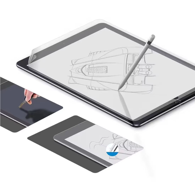 Free Shipping New Arrival Anti Fingerprint Anti Glare Full Coverage PET Screen Protector Paper Feel Handwriting Film for ipad