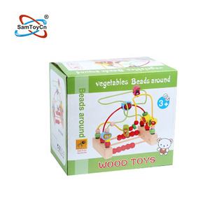 Samtoy légumes rouleau perles colorées <span class=keywords><strong>labyrinthe</strong></span> jouet éducatif Montessori jouet perlé en bois pour enfants - Product Image 6