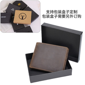 Cartera Bifold de Cuero Genuino Tiding para Hombre, Protección RFID, Color Marrón Oscuro, Marrón, Negro, Diseño Minimalista, Uso Diario - Product Image 4