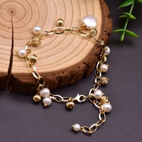 Bracelets en perles naturelles ajustables personnalisés, perles d'eau douce, bijoux faits à la main