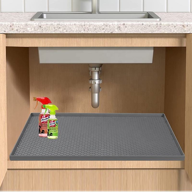 Under Sink Mat 2025 Waterproof Silicone Kitchen Protector