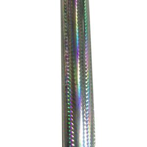 Rouleau de film holographique argenté arc-en-ciel pour marquage à chaud, film de transfert PET pour leurres de pêche, bricolage, emballage, étiquettes et décoration - Product Image 4